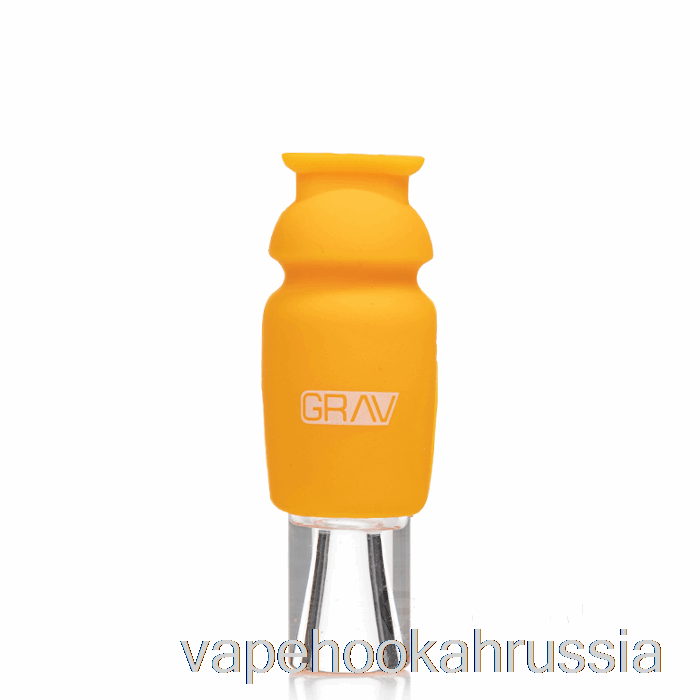 Vape Russia Rav стеклянный костыль с силиконовым колпачком горчично-желтый